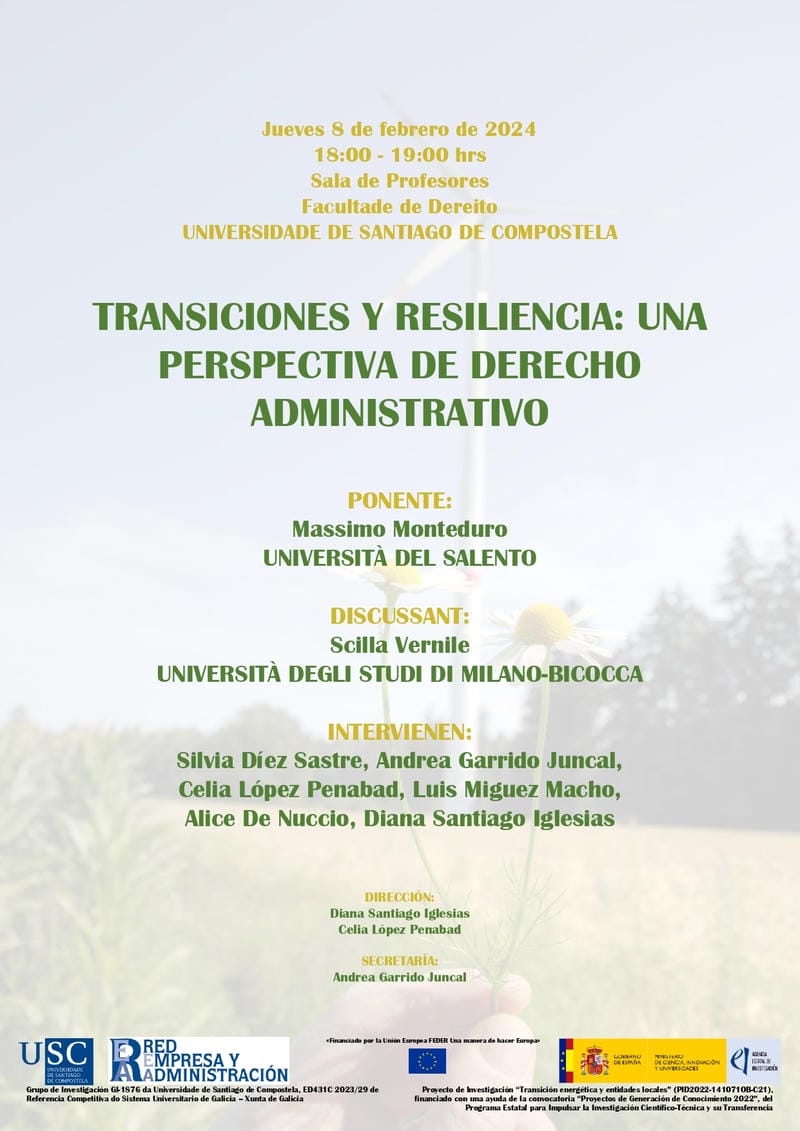 Transiciones Y Resiliencia: Una Perspectiva De Derecho Administrativo
